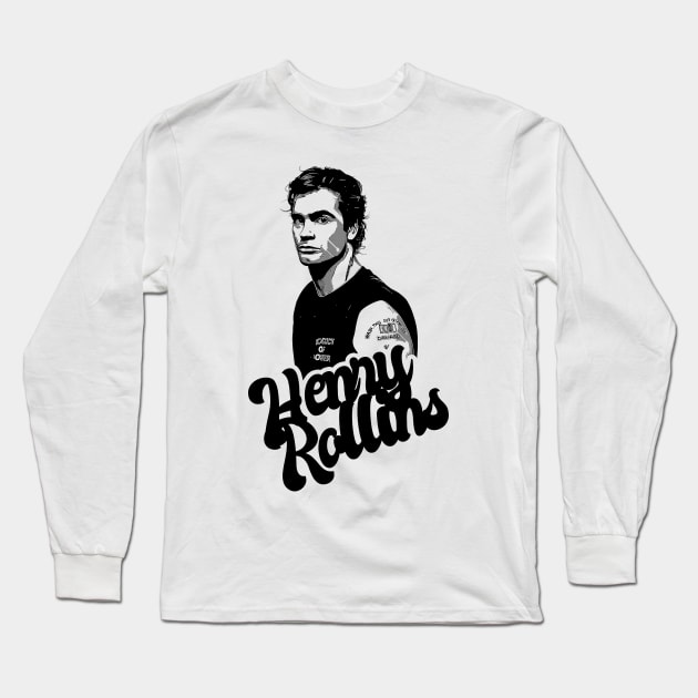 Henry rollins 80s style classic Long Sleeve T-Shirt by Hand And Finger